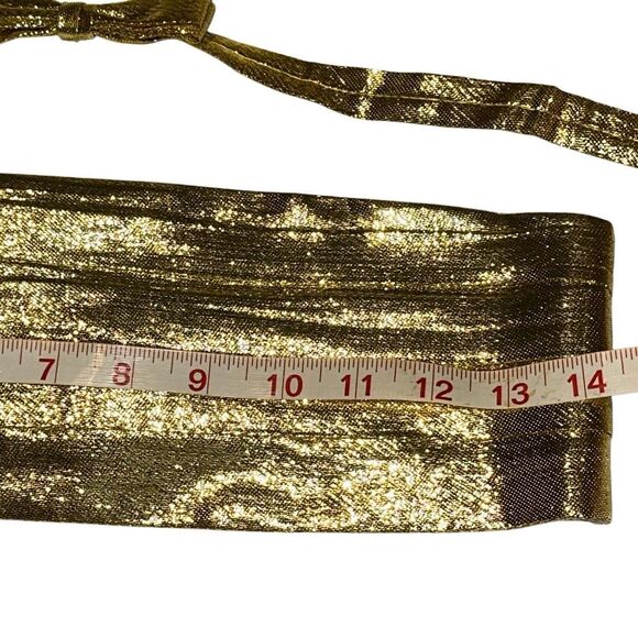 Prom/wedding Gold cumberbund, purse, & Tie - Picture 8 of 10